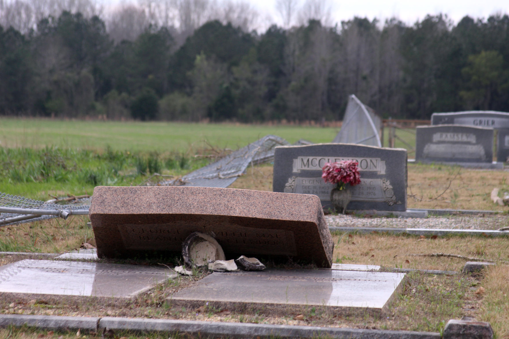 Damage at Watoola Methodist Church